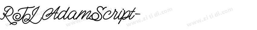 RTL AdamScript字体转换